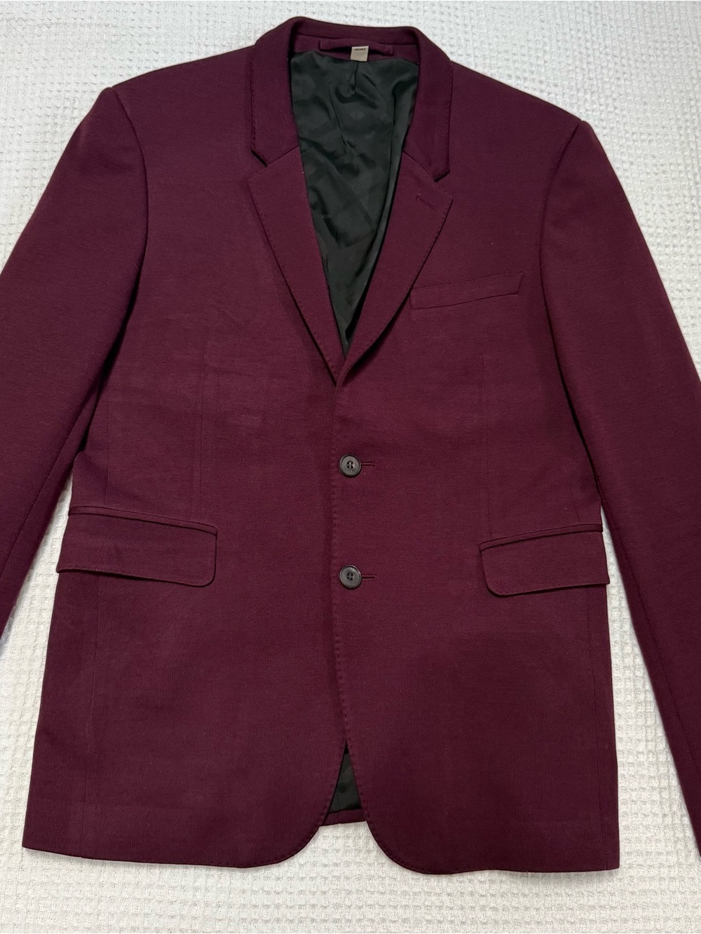 Men's Burberry London Maroon burgundy Blazer sports jacket wool